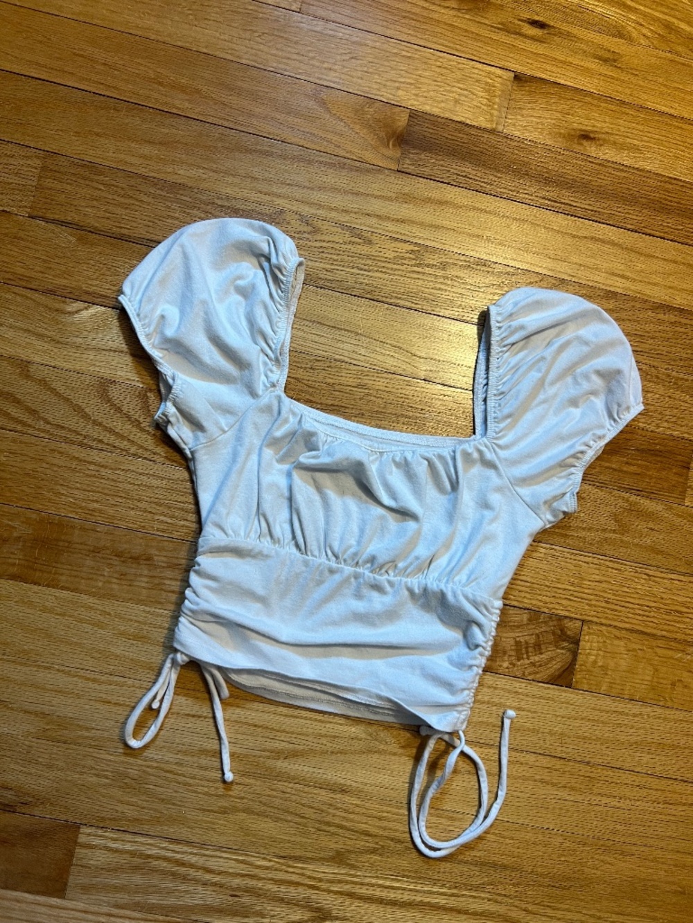 Hollister White Babydoll Crop Top